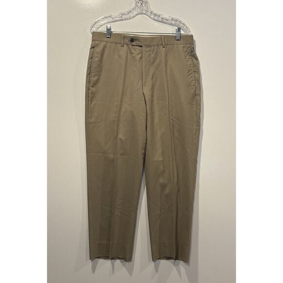 L.L. Bean Mens Beige Wool Dress Pants Size 36W 28.5‎ L (949) - Picture 1 of 6